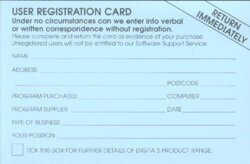 Registration Card