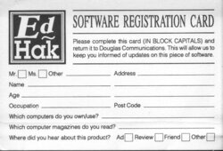 Registration Card