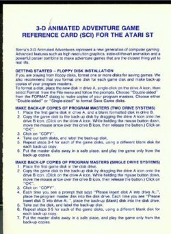 Reference card