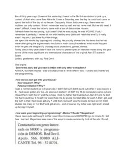 Interview of a Spanish hacking legend Red Devil. Interview done and translated by Antonio Lillo Abad