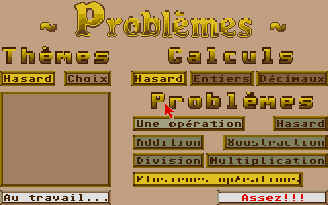 100 Problèmes - Niveau CE2 à 6ème atari screenshot