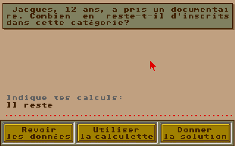 100 Problèmes - Niveau CE2 à 6ème atari screenshot