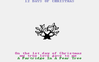 12 Days of Christmas atari screenshot