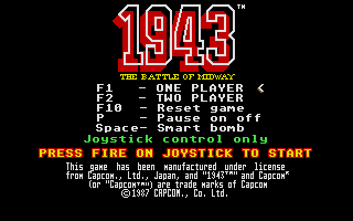 1943 - The Battle of Midway atari screenshot