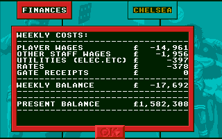 1st Division Manager atari screenshot