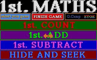 1st Maths atari screenshot