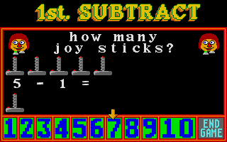 1st Maths atari screenshot