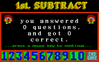 1st Maths atari screenshot