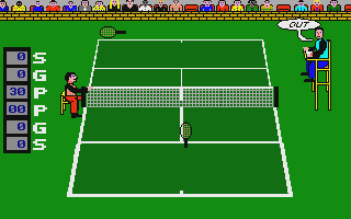 1st Serve Tennis atari screenshot