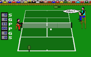 1st Serve Tennis atari screenshot