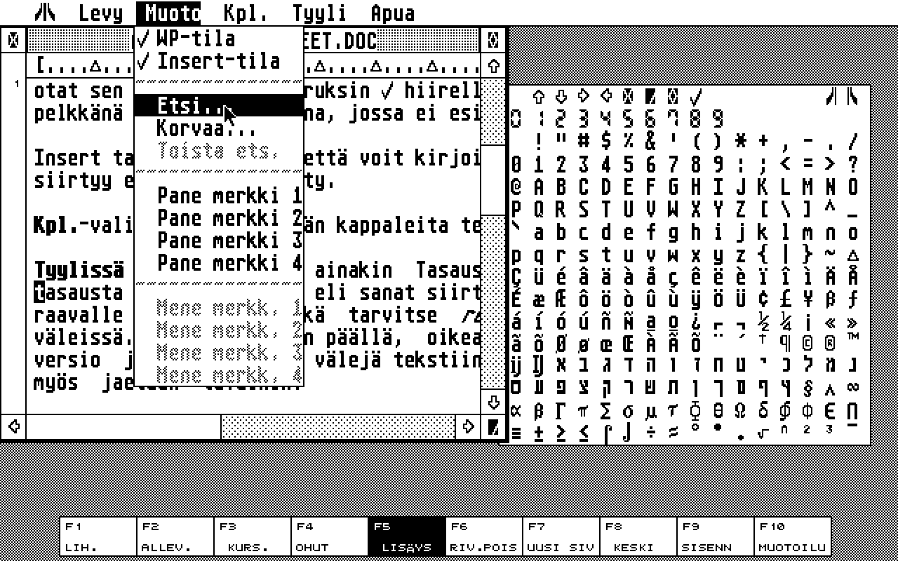 1ST Word atari screenshot