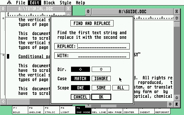 1ST Word atari screenshot