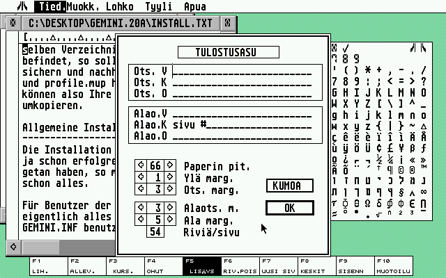 1ST Word atari screenshot