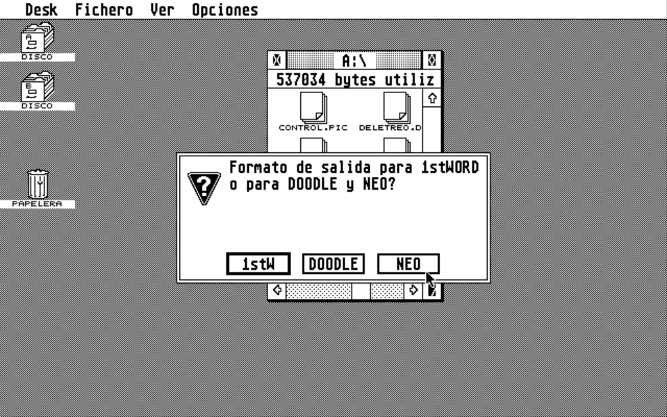 1ST Word Plus atari screenshot