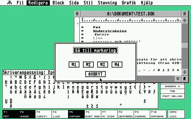 1ST Word Plus atari screenshot