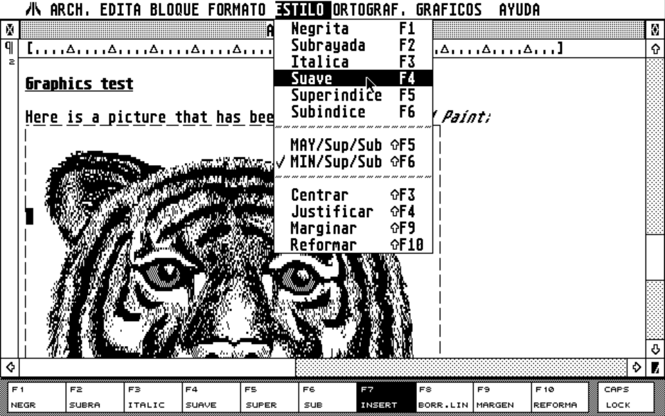 1ST Word Plus atari screenshot