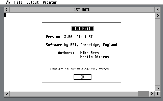 1ST Word Plus atari screenshot