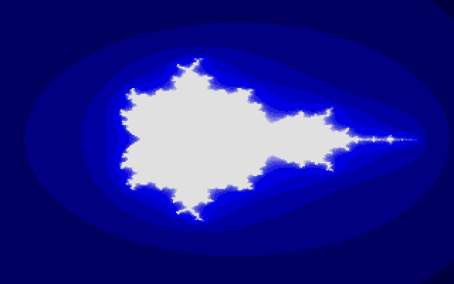 256 Bytes Realtime Mandelbrot Transformation