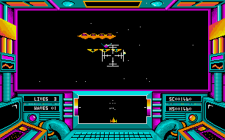 3-D Galax atari screenshot