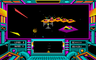 3-D Galax atari screenshot