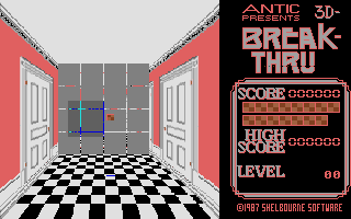 3D Break-Thru atari screenshot