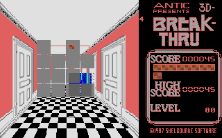 3D Break-Thru atari screenshot