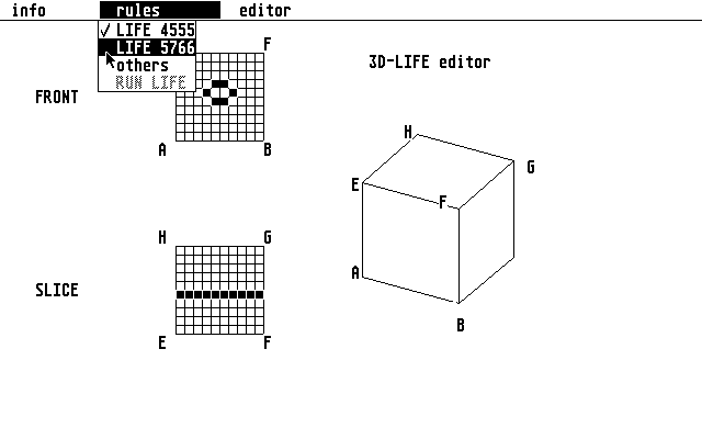3D Life atari screenshot