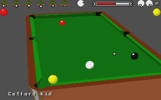 3D Pool atari screenshot
