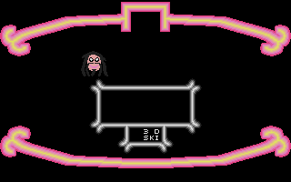 3-D Ski atari screenshot