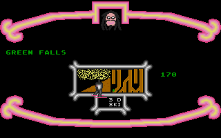 3-D Ski atari screenshot