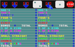 5 of a Kind atari screenshot