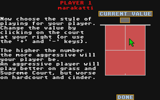 Centre Court 5pm atari screenshot