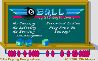 8 Ball atari screenshot