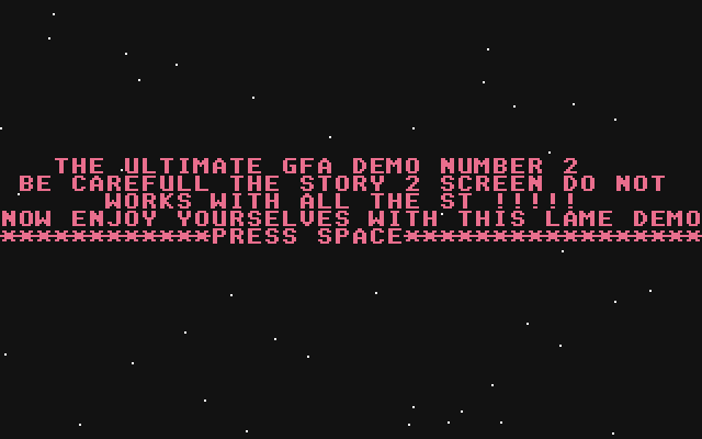 Ultimate GFA Demo II (The) atari screenshot