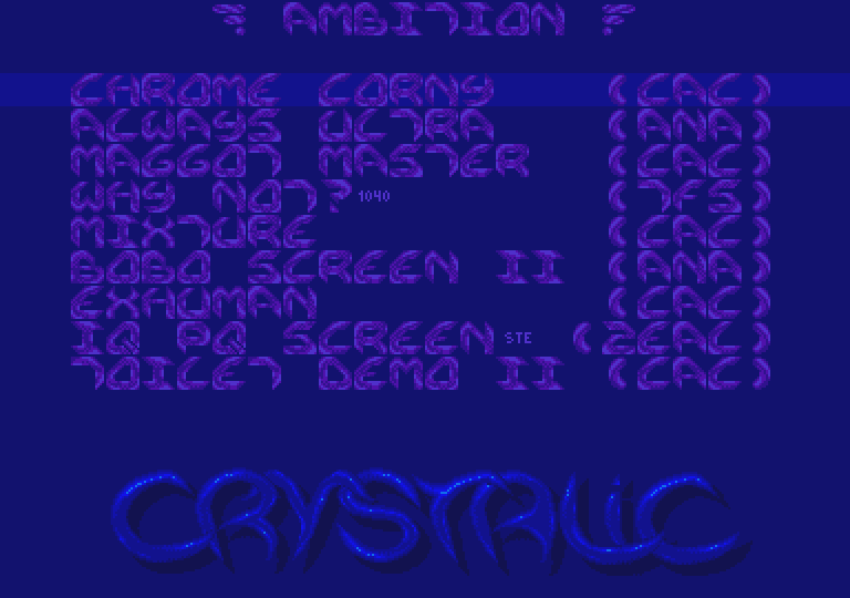 Ambition atari screenshot