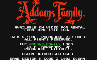 Addams Family (The) atari screenshot