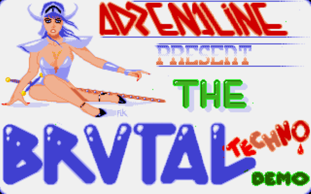 Brutal Techno Demo (The) atari screenshot
