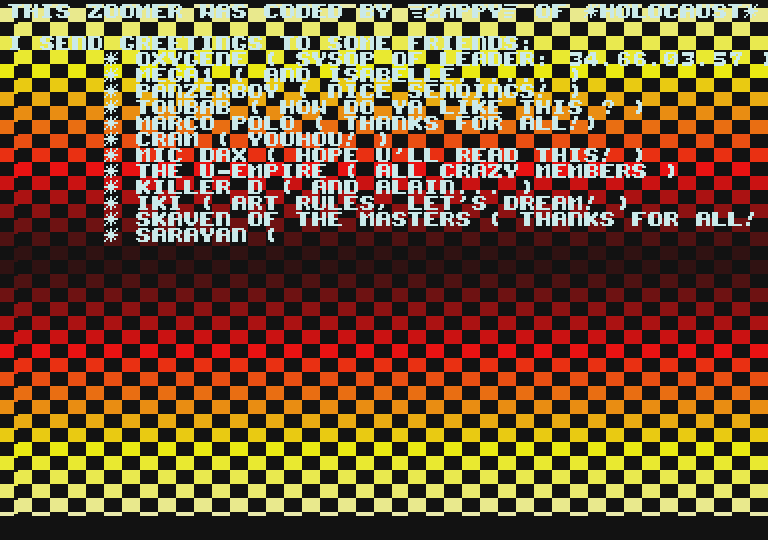 Choice of Gods atari screenshot