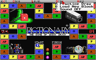 Pictionary atari screenshot