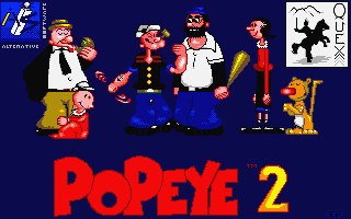 Popeye II atari screenshot