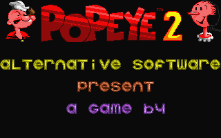 Popeye II atari screenshot