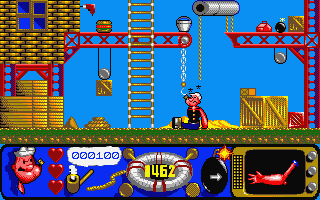 Popeye II atari screenshot