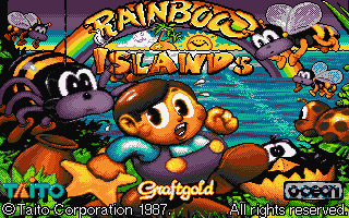 Rainbow Islands atari screenshot