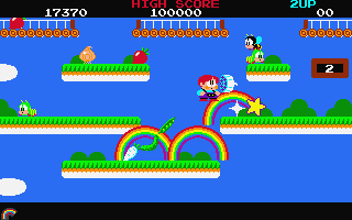 Rainbow Islands atari screenshot