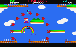 Rainbow Islands atari screenshot