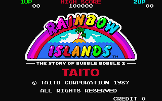 Rainbow Islands atari screenshot