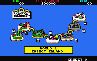 Rainbow Islands atari screenshot