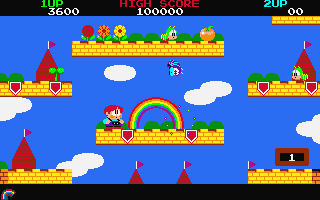 Rainbow Islands atari screenshot