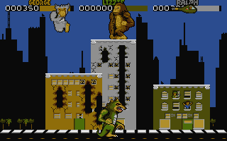 Rampage atari screenshot