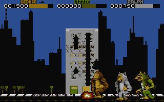 Rampage atari screenshot